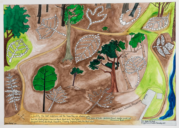 Map of Ecological Leaf Sculpture